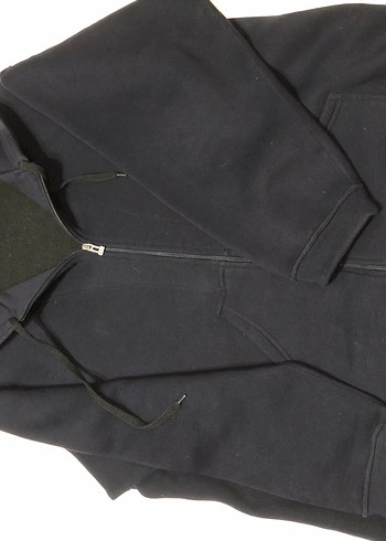 Erkek Kapüşonlu Fermuarlı Lacivert Sweatshırt ve eşofman - Görsel 6