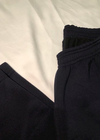 Erkek Kapüşonlu Fermuarlı Lacivert Sweatshırt ve eşofman - Görsel 2