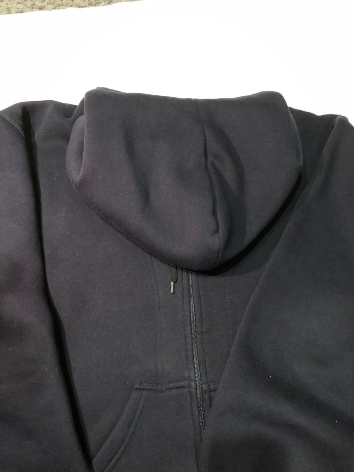 Erkek Kapüşonlu Fermuarlı Lacivert Sweatshırt ve eşofman - Görsel 4