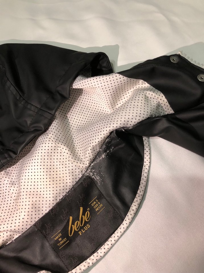 Kapüşonlu Siyah Deri unısex Yağmurluk - Görsel 4