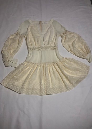 Bohem Tarzı Kısa Vintage Gelinlik - Görsel 3