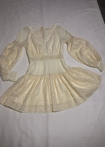 Bohem Tarzı Kısa Vintage Gelinlik - Görsel 2