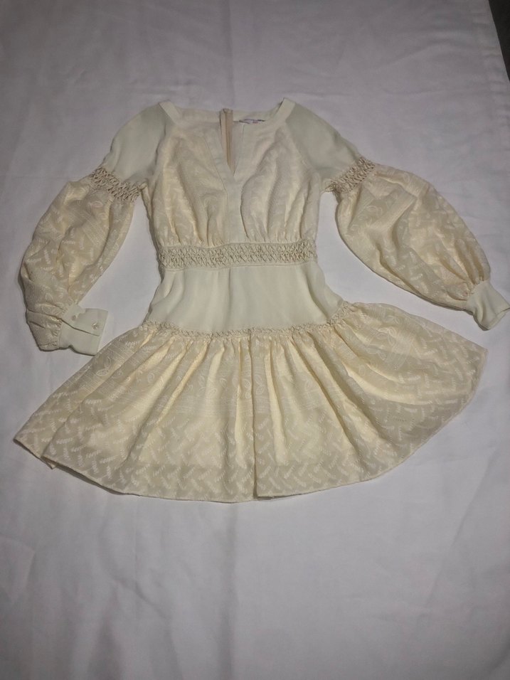 Bohem Tarzı Kısa Vintage Gelinlik - Görsel 3