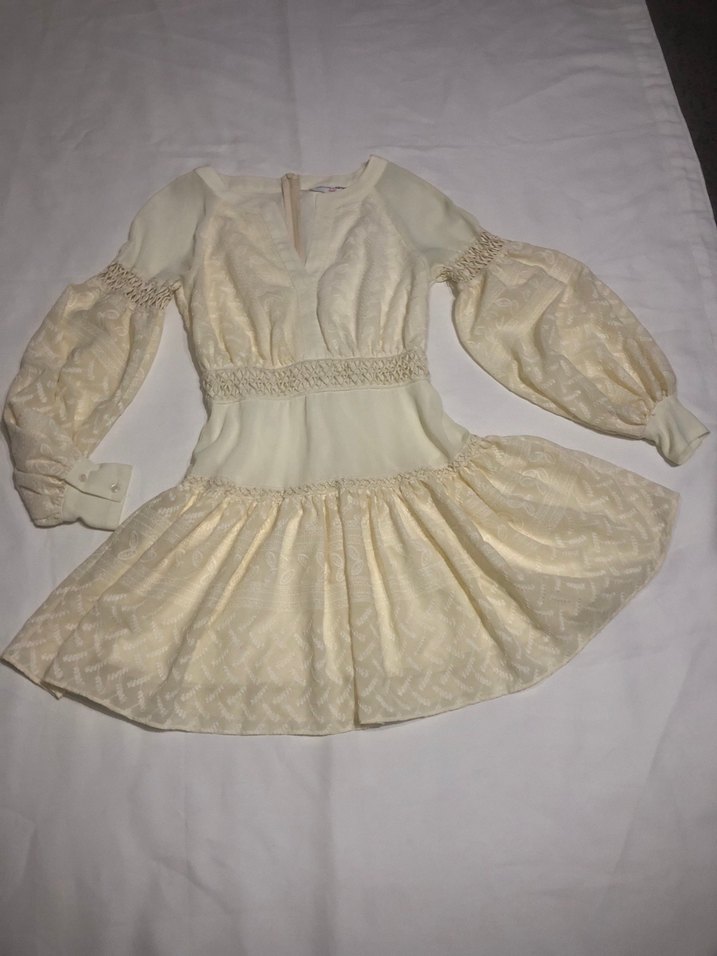 Bohem Tarzı Kısa Vintage Gelinlik - Görsel 2