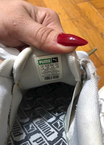 Kadın Beyaz Puma Spor Ayakkabı Fiyonklu - Görsel 5