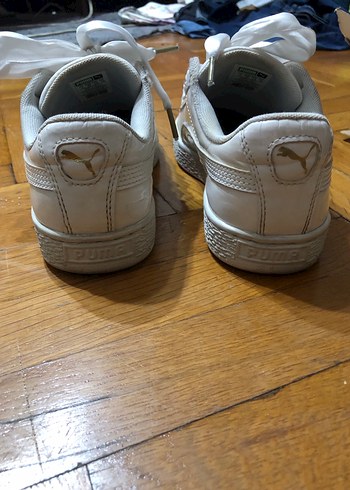 Kadın Beyaz Puma Spor Ayakkabı Fiyonklu - Görsel 3