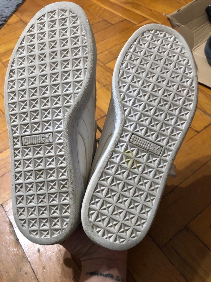 Kadın Beyaz Puma Spor Ayakkabı Fiyonklu - Görsel 4