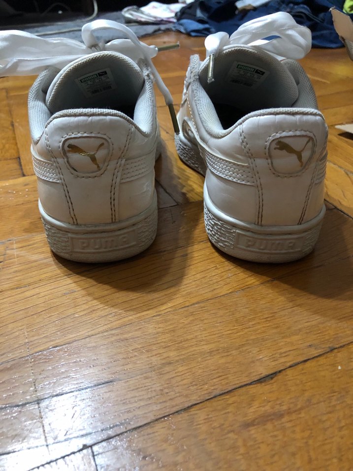 Kadın Beyaz Puma Spor Ayakkabı Fiyonklu - Görsel 3