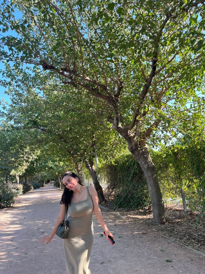 Askılı Keten Kumaş Uzun Elbise - Görsel 2