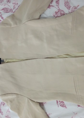 Bej Kadın Midi Ceket - Görsel 3