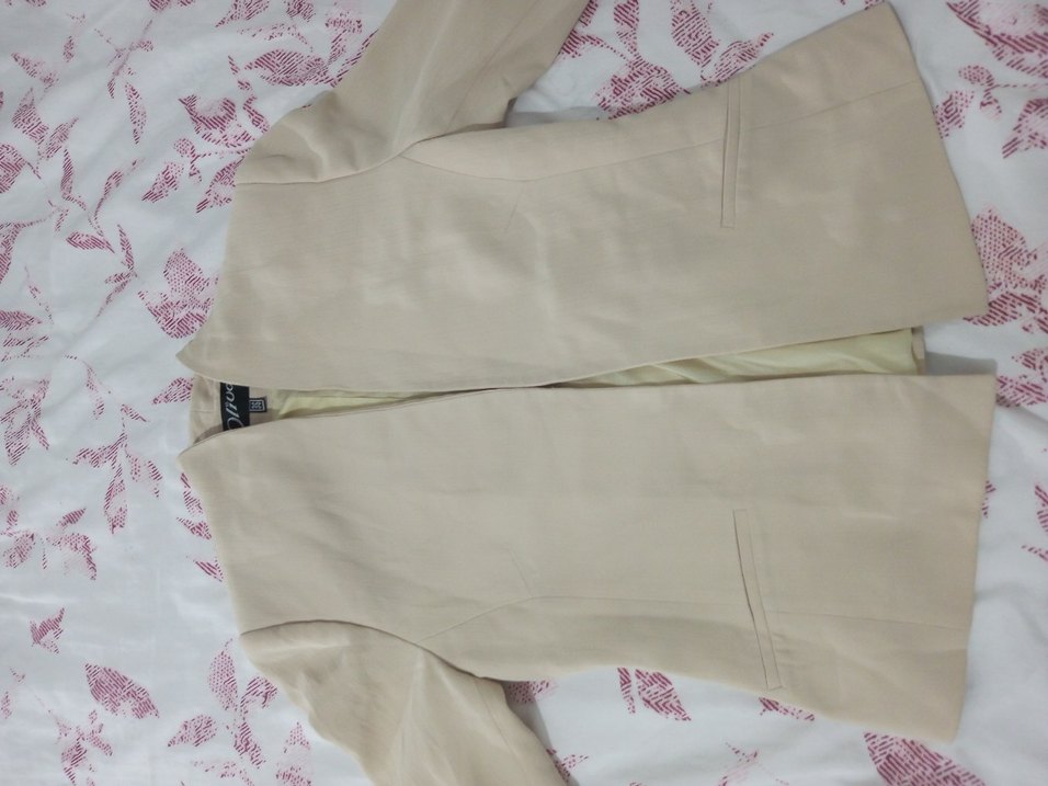 Bej Kadın Midi Ceket - Görsel 3