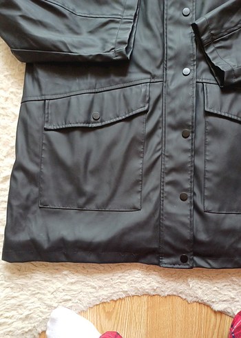 Siyah Deri Mont - Görsel 4