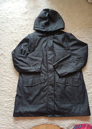 Siyah Deri Mont - Görsel 2