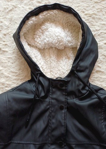 Siyah Deri Mont - Görsel 5