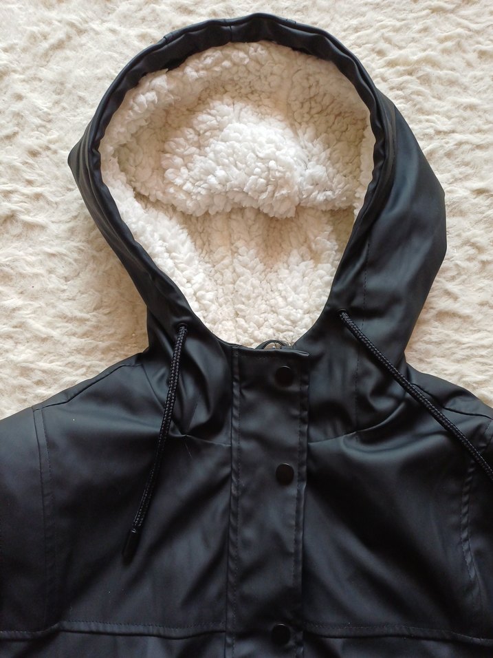 Siyah Deri Mont - Görsel 5