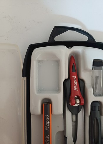 Gri Çizim Pergeli Seti - Görsel 8