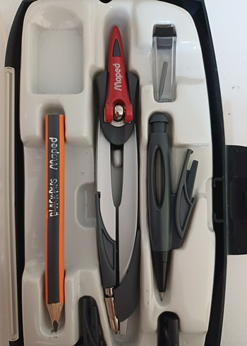 Gri Çizim Pergeli Seti - Görsel 7