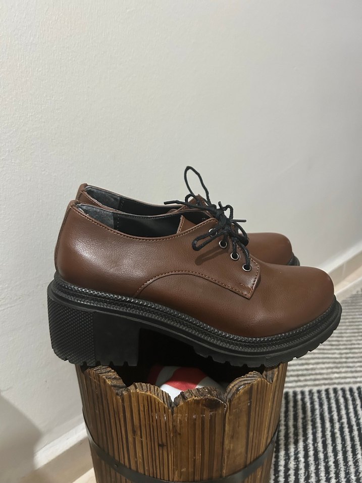 Vintage Bohem Oxford Ayakkabı - Görsel 4
