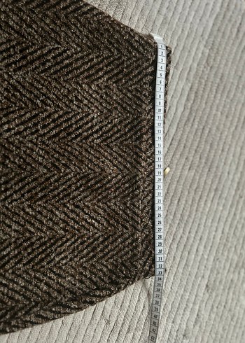 Bohem Kahverengi Mini Etek Vintage - Görsel 7