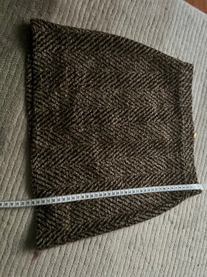 Bohem Kahverengi Mini Etek Vintage - Görsel 5