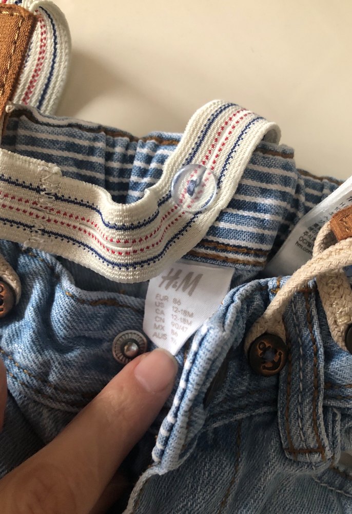 Erkek Çocuk Mavi Denim Kemerli Pantolon - Görsel 3