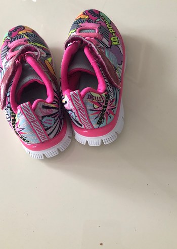 Kız Çocuk Renkli Pop Art Spor Ayakkabı - Görsel 3