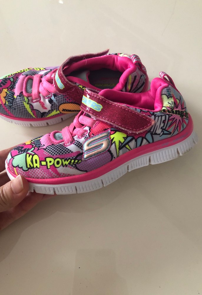 Kız Çocuk Renkli Pop Art Spor Ayakkabı - Görsel 2