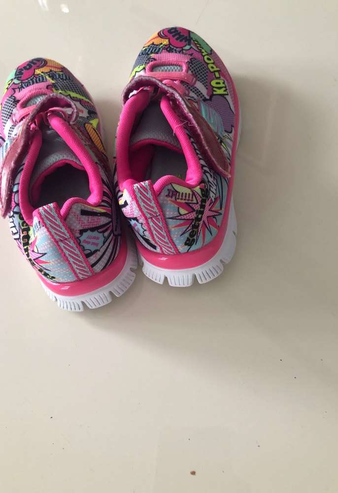 Kız Çocuk Renkli Pop Art Spor Ayakkabı - Görsel 3