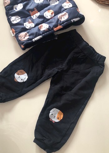 Kapüşonlu, Kürklü, Baskılı Erkek Çocuk Yelek - Görsel 5