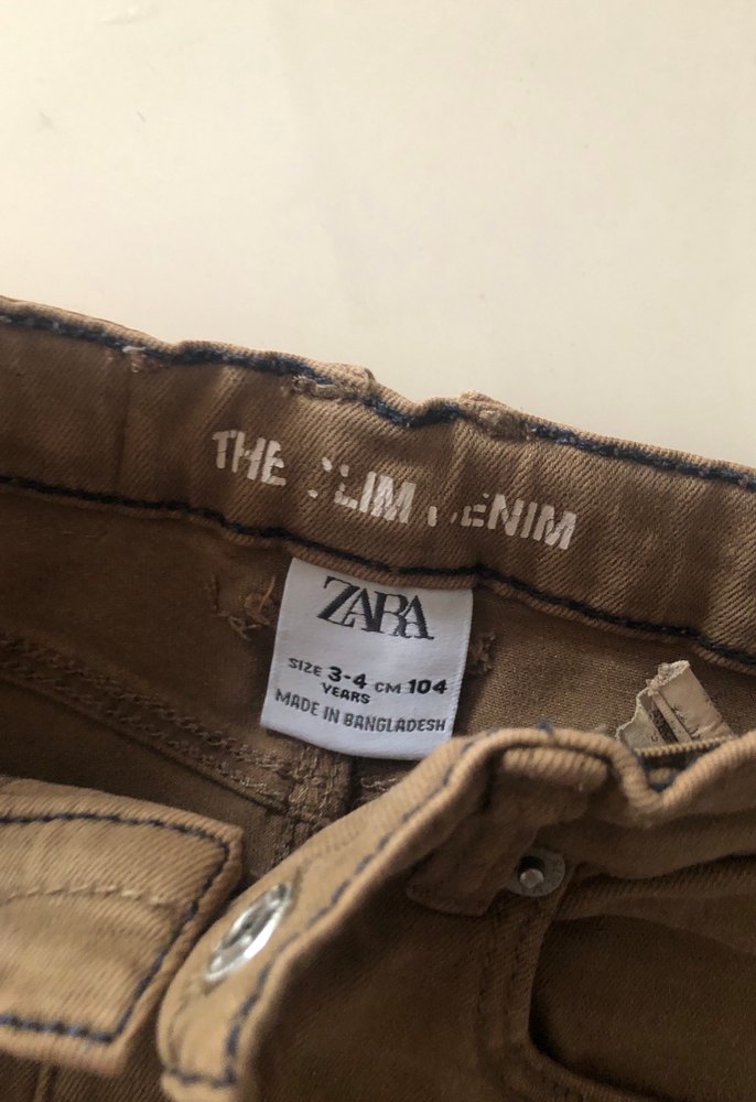 Erkek Çocuk Kahverengi Regular Fit Denim Pantolon - Görsel 3