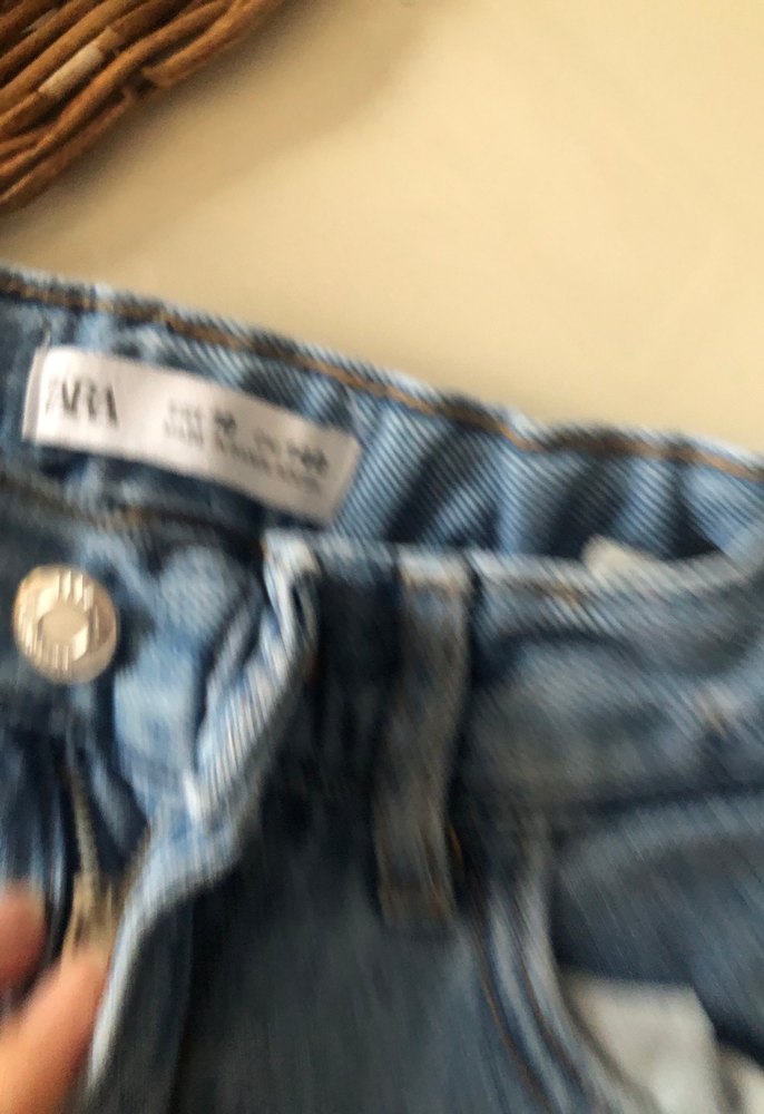 Kız çocuk mavi Bol Kesim Denim Jean - Görsel 3