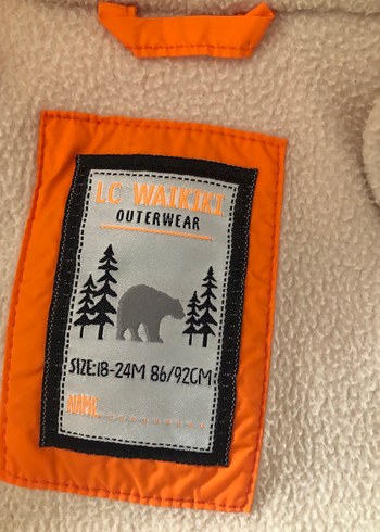 Erkek Çocuk Turuncu Kapüşonlu Mont - Görsel 4