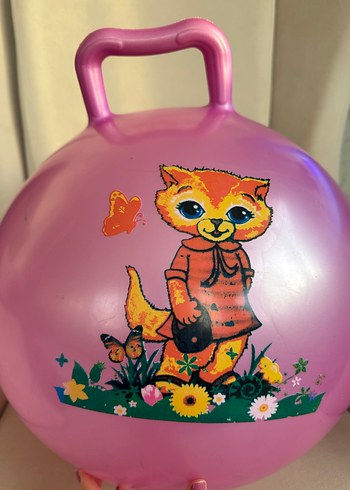 Pembe Saplı Renkli Zıplayan Top - Görsel 3