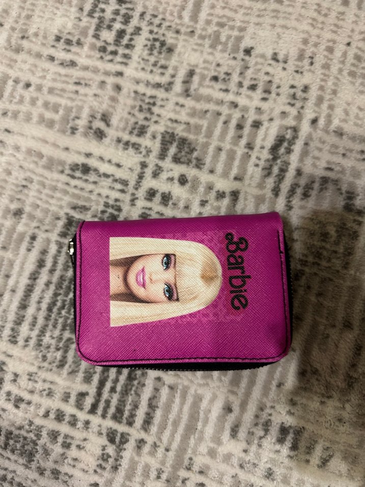 Renkli Barbie Baskılı Fermuarlı Çocuk Cüzdanı - Görsel 4