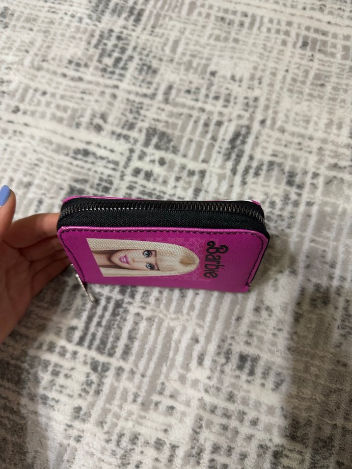 Renkli Barbie Baskılı Fermuarlı Çocuk Cüzdanı - Görsel 2