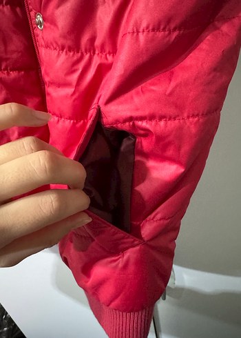 Düğmeli Kırmızı Çocuk Şişme Yelek - Görsel 7