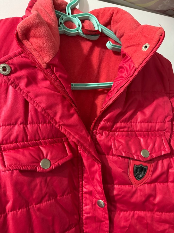 Düğmeli Kırmızı Çocuk Şişme Yelek - Görsel 2