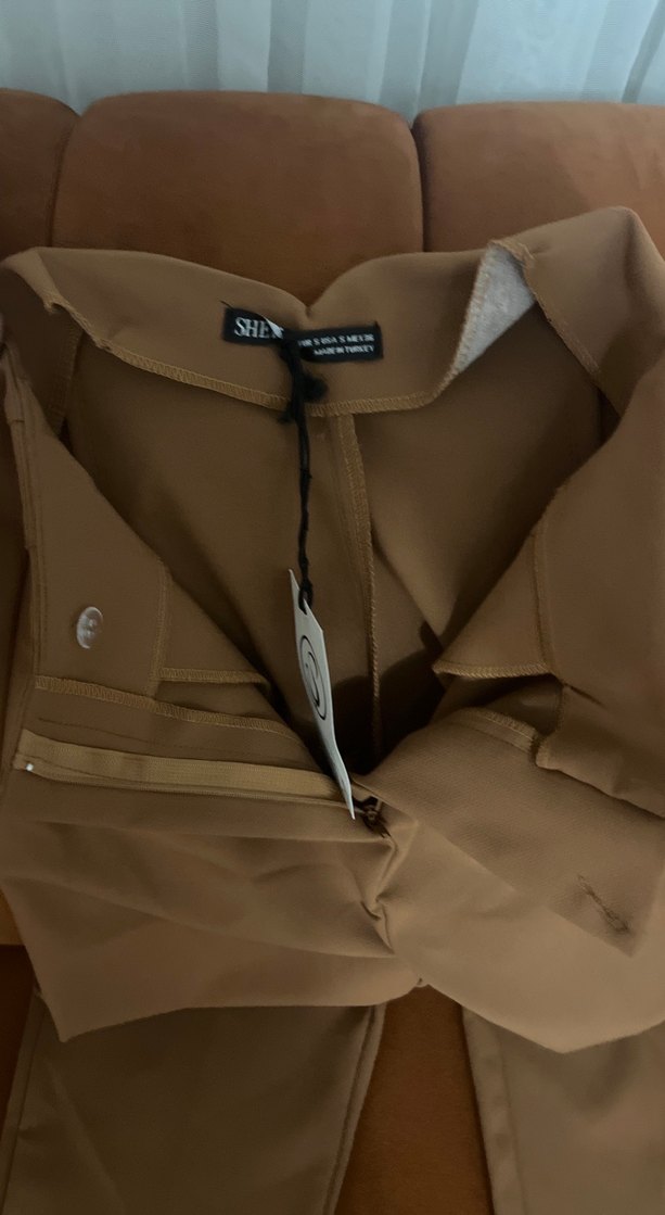 Kahverengi (tarçın) Kadın Midi Kumaş Pantolon - Görsel 3