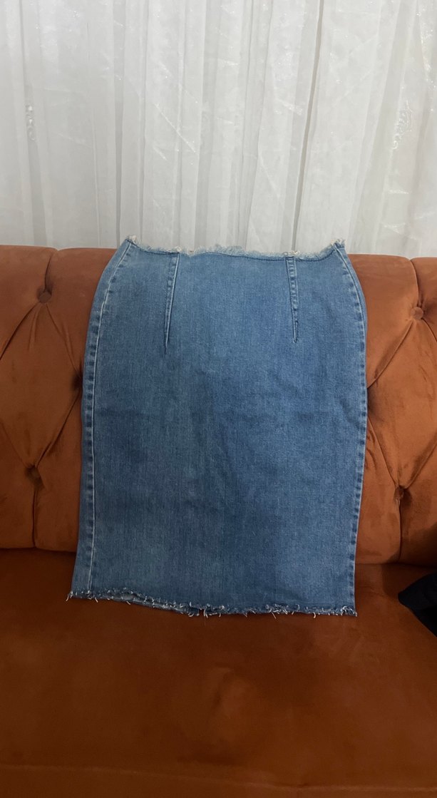 Mavi Denim  Midi Etek - Görsel 2