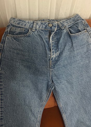 Kadın Mavi Denim Düz Kesim Jean - Görsel 2
