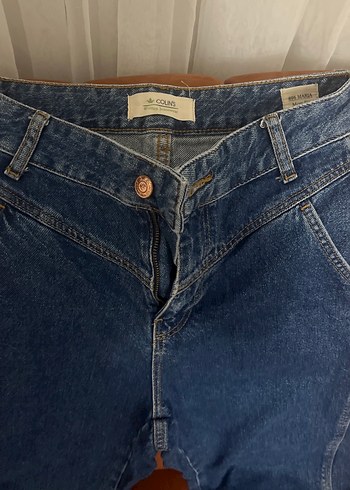 Tokalı Kadın Kot Pantolon Colins mom fit - Görsel 2