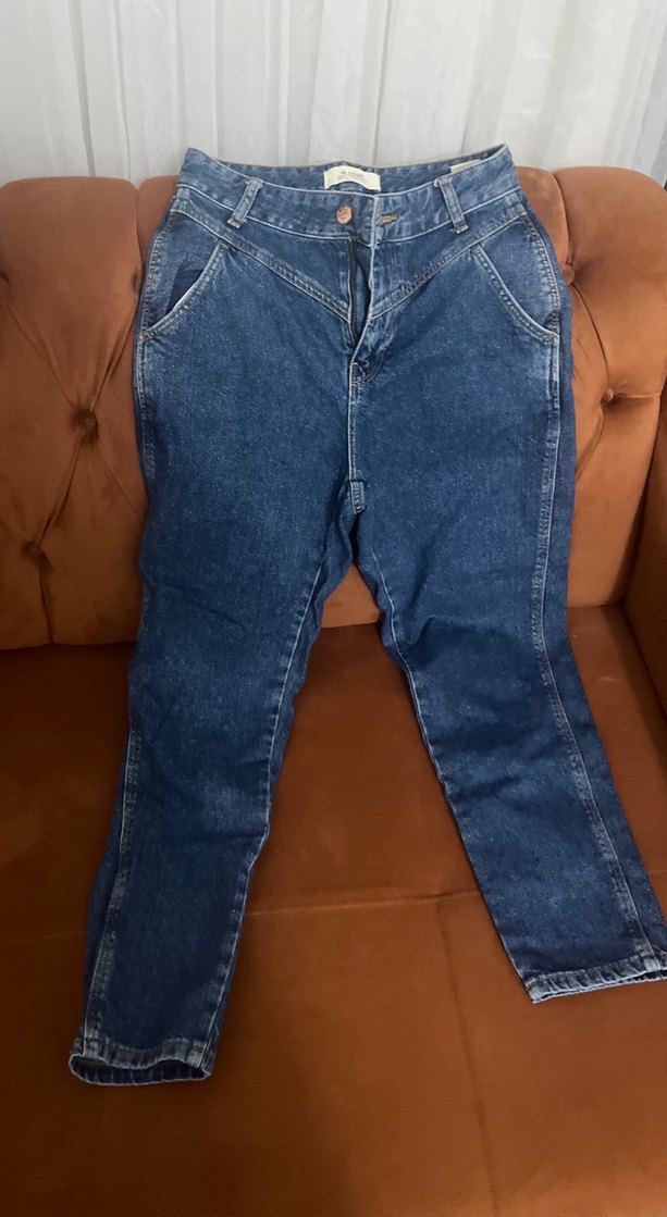 Tokalı Kadın Kot Pantolon Colins mom fit - Görsel 3