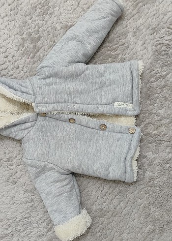 Gri Bebek Tulumu, Kürklü, Sıcak Kumaşlı - Görsel 2