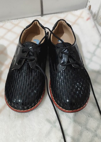 Erkek Çocuk Siyah Yılan Desenli Tokalı Ayakkabı kundura - Görsel 2