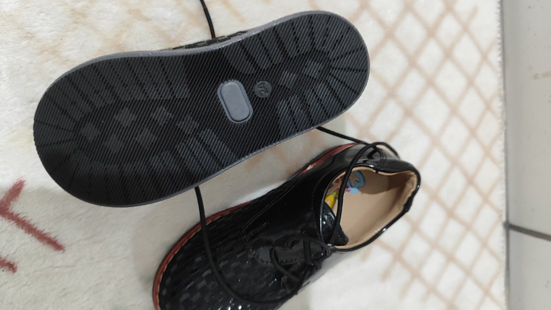 Erkek Çocuk Siyah Yılan Desenli Tokalı Ayakkabı kundura - Görsel 3