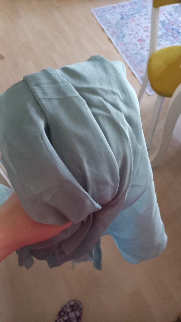 Yeşil Nakışlı Uzun Bohem Elbise - Görsel 4