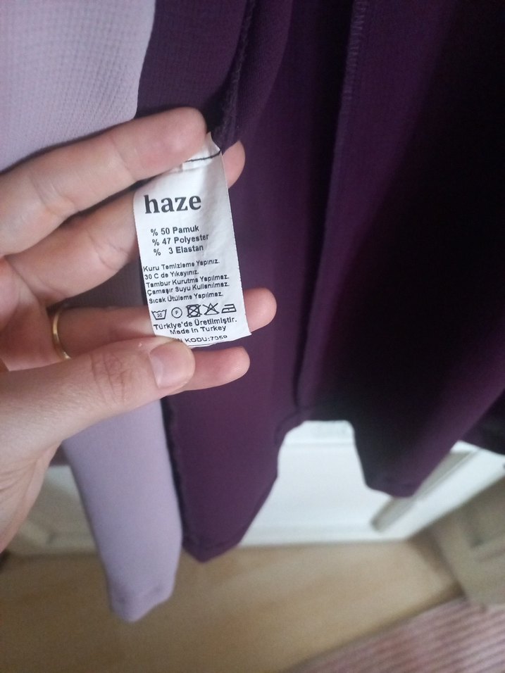 Kadın MOR Ve Toz Pembe Uzun Kollu Ceket - Görsel 3