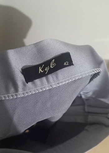 Gri Pilili Uzun Kadın Etek - Görsel 4