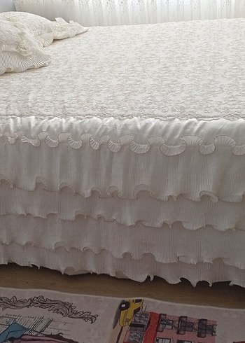 Gold Krem Yatak Örtüsü - Görsel 2