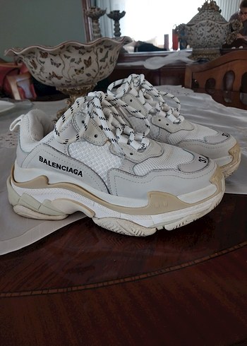 Balenciaga Beyaz Platform Kadın Spor Ayakkabı
